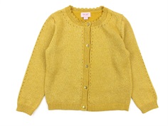 Noa Noa Miniature cardigan ochre yellow glitter